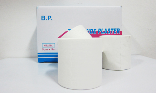 MEDICA PERMEABLE ZINC OXIDE PLASTER 5 CM X 5 M