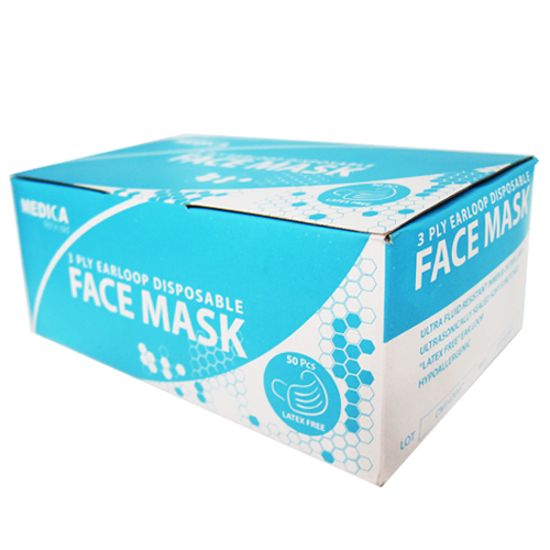 MEDICA FACE MASK 3PLAY EAR LOOP 50’S