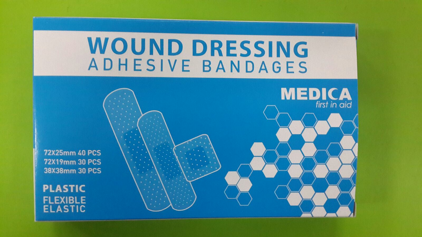 MEDICA BLUE PLASTER ASSORTED 100’S