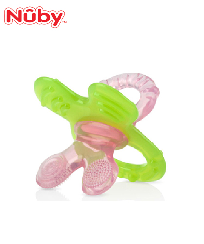 NUBY. CHEWBIES SILICONE MASSAGING TEETHER WITH CASE 0M+ 642